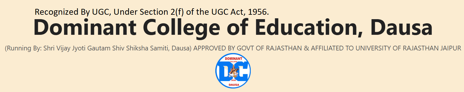 Dominant College of  Education, Dausa